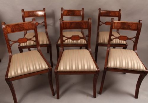 Fine Set of Six Regency Dining Chairs Mahogany