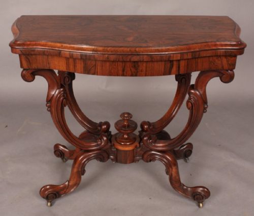 Super Quality Victorian Card Table in Rosewood