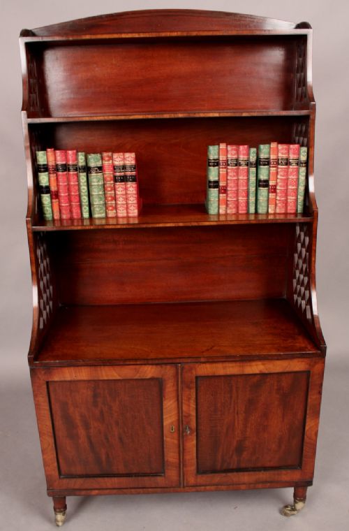Regency Waterfall Bookcase Mahogany