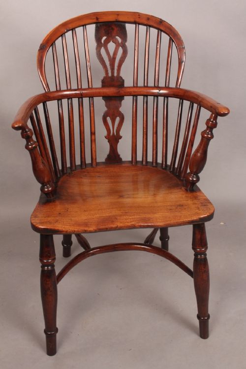 Very Good Yew Wood Windsor Armchair Rockley Maker