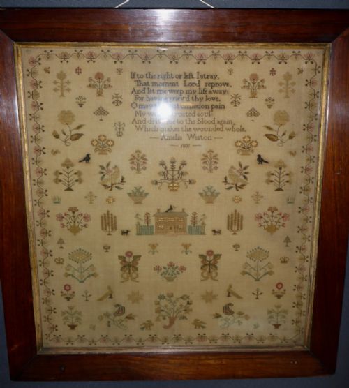 Sampler Amelia Weston 1835