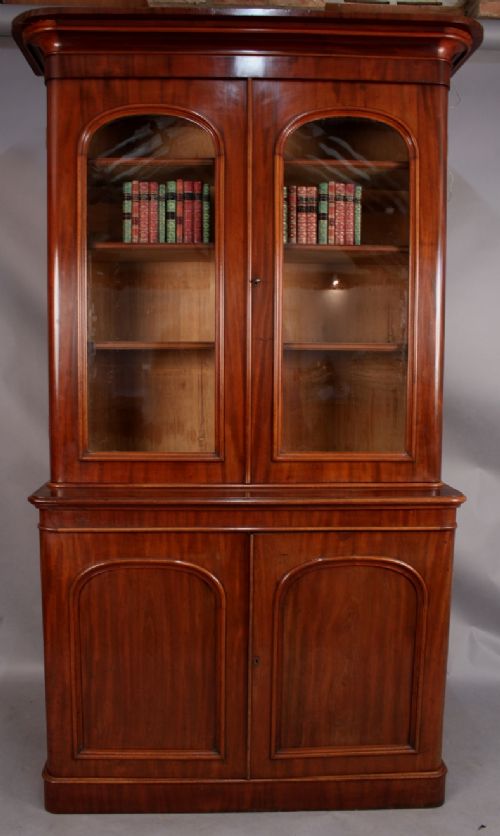 Victorian Mahogany Library Bookcase Quality