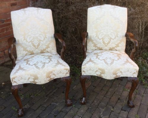 A Pair of Armchair George II Style