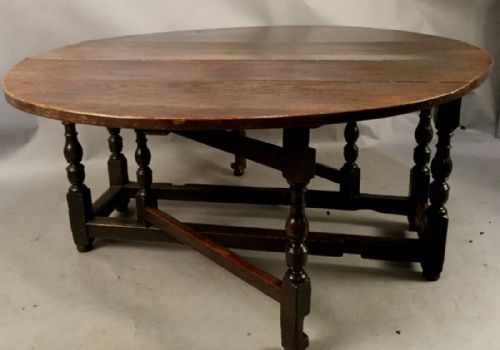 Large 17th Century Gate Table