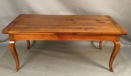 Large French Cherry Wood Farm House Dining Table