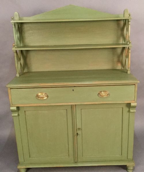 Early Victorian Painted Pine Chiffonier