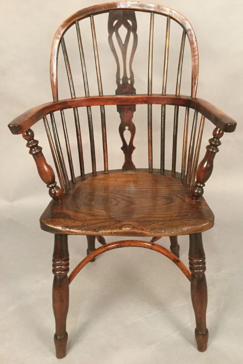 Yew Wood High Windsor Armchair