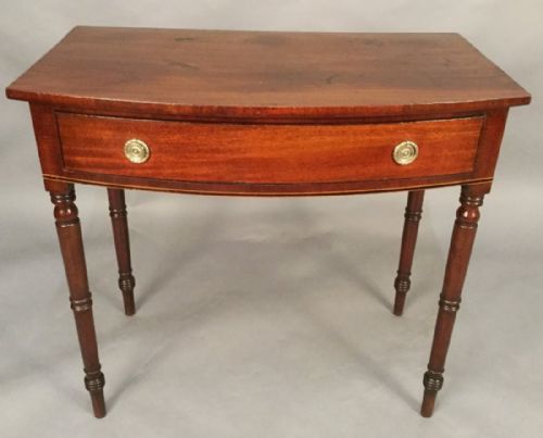 Georgian Mahogany Side Table Single Drawer