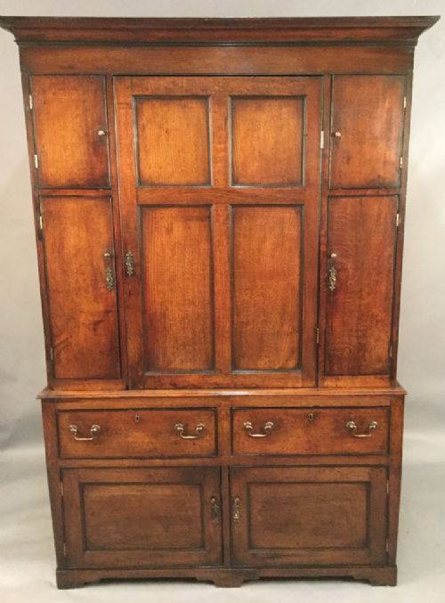 Unusual 18th Century Oak Housekeepers Cupboard