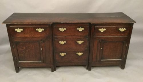 Georgian Dresser Oak with Elm Top