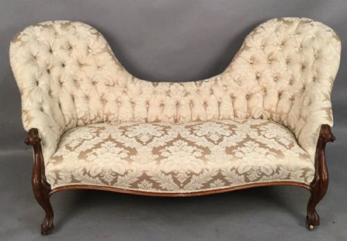 Victorian Double End Chaise Lounge