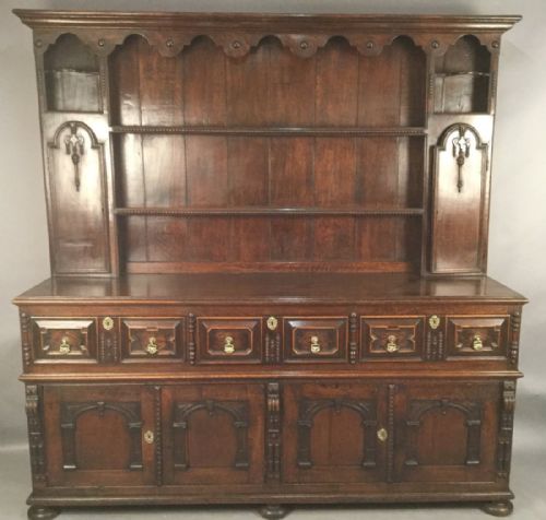 Impressive 18th Century Oak Dresser