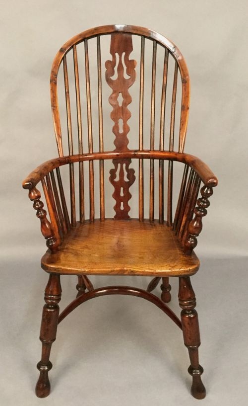 Very Good Yew Wood Windsor Armchair Worksop Maker
