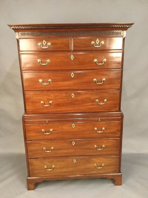 A Good Georgian Mahogany Chest on Chest
