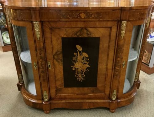 A Fine Victorian Burr Walnut Credenza