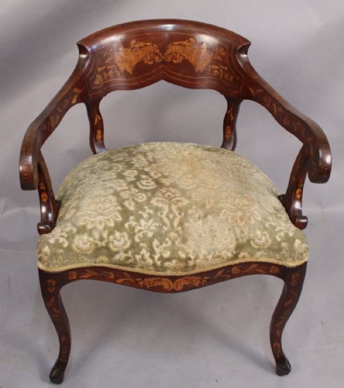A Dutch Marquetry Armchair