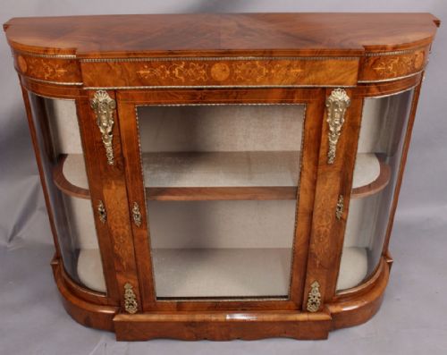Fine Victorian Burr Walnut Credenza