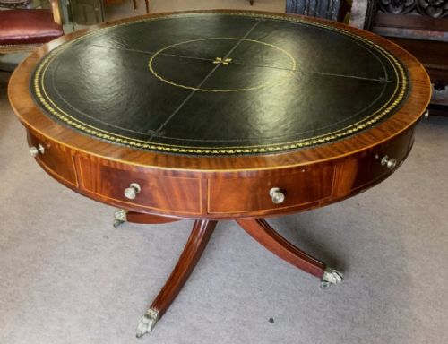 Mahogany Drum Table