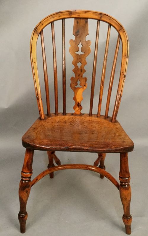 Superb Yew Wood Kitchen Chair