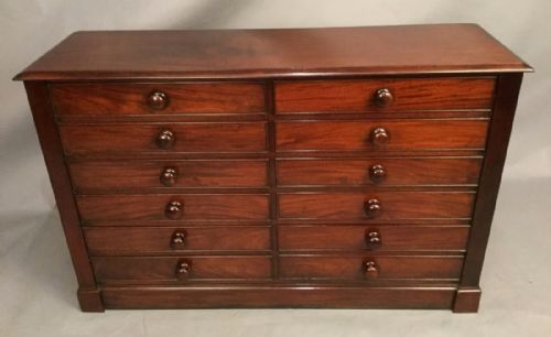 Estate Chest Mahogany 12 Drawers