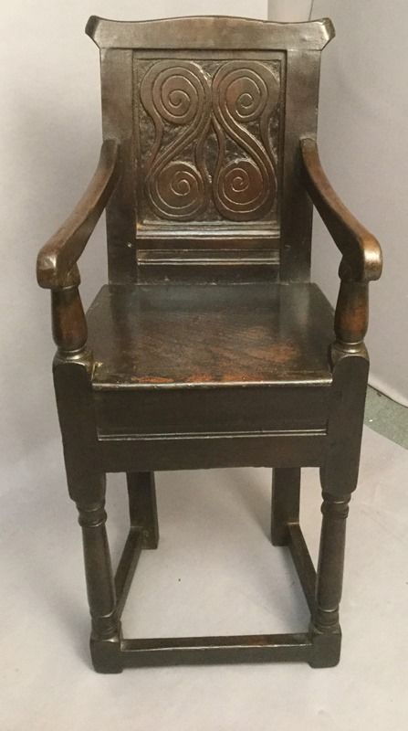 Seventeenth Century Childs High Chair