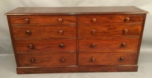 Large Estate Chest 8 Drawers Mahogany