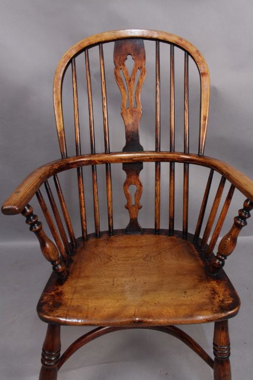 Ash and Elm High Back Windsor Chair