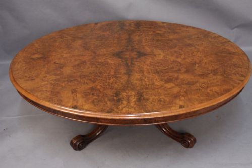 Victorian Burr Walnut Coffee Table