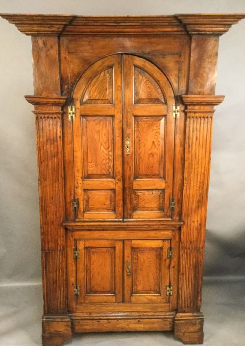 A Good Georgian Full Height Architectural Corner Cupboard