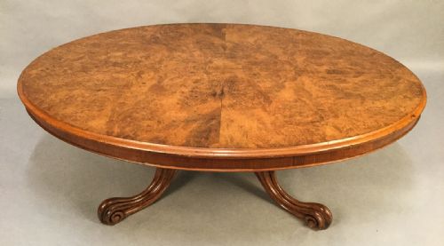 Victorian Burr Walnut Coffee Table