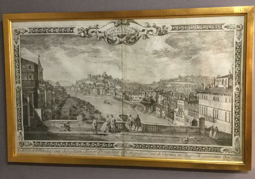 Pair of 17th Century Etchings Verona Italy