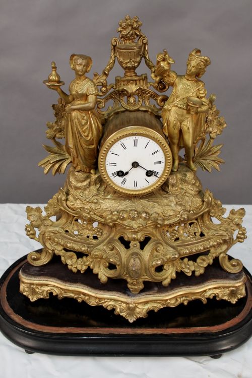 French Ormolu Mantle Clock by Japy Freres