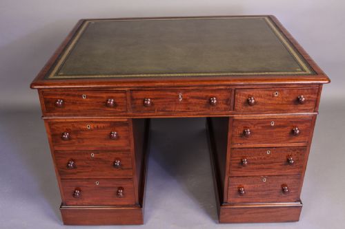 Victorian Mahogany Partners Desk