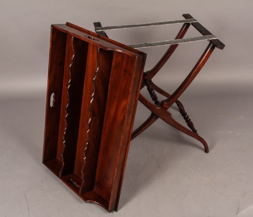 Butlers Tray and Stand Mahogany