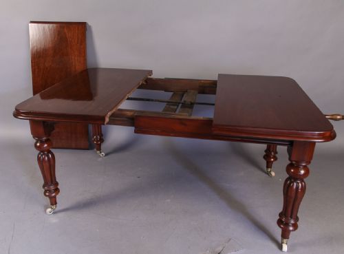 Victorian Extending Dining Table with One Leaf