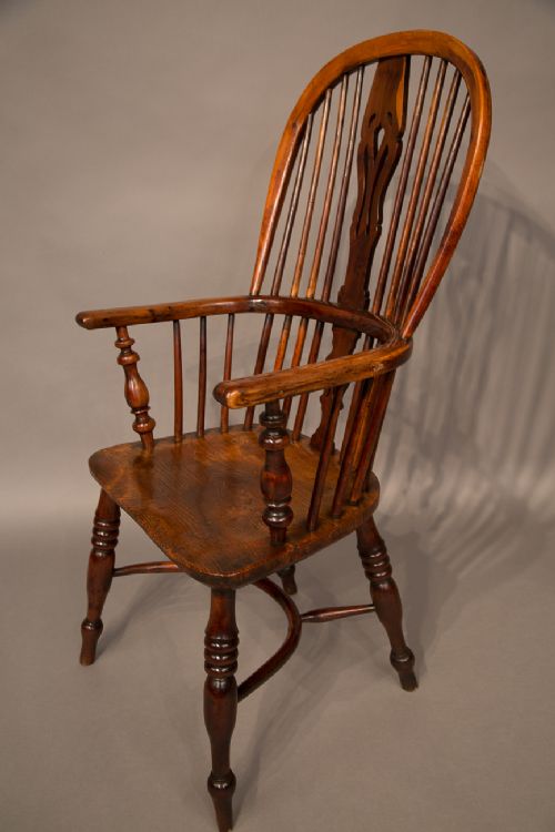 Yew Wood High Windsor Chair Nottinghamshire