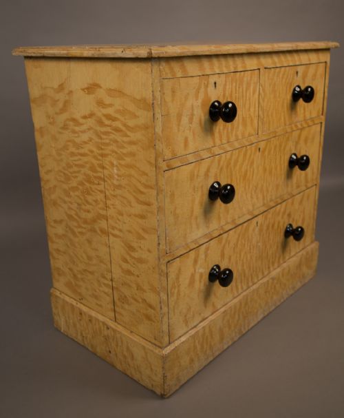 Rare Victorian Pine Chest Scrumbled