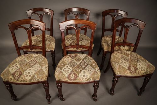 Set of 6 Late Victorian Dining Chairs