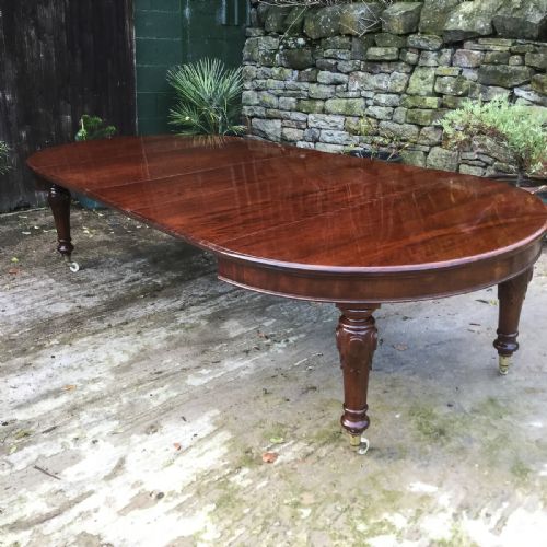 Victorian Mahogany Extending Dining Table Seat 12