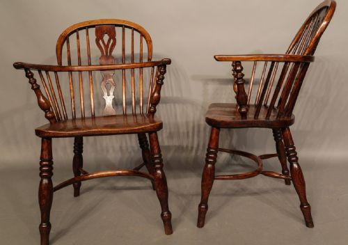 Matching Pair of Windsor Chairs by Fred Walker