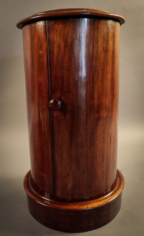 Victorian Cylinder Bedside Cupboard