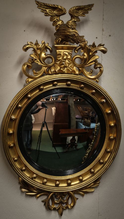 Victorian Convex Eagle Mirror