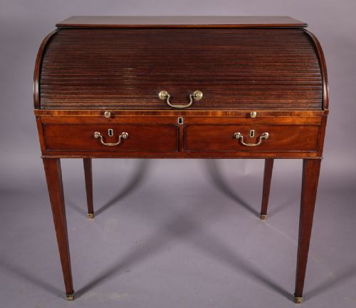 Georgian Tambour Front Desk