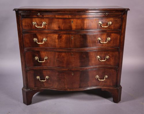 19th Century Serpentine Chest of Drawers