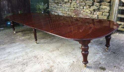 Rare 16 Seat Mahogany Dining Table