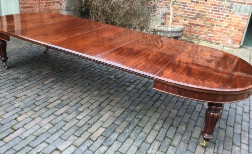 Victorian 3 Leaf Extending Dining Table to Seat 12