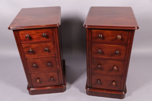 Pair of Victorian Mahogany Bedside Chests