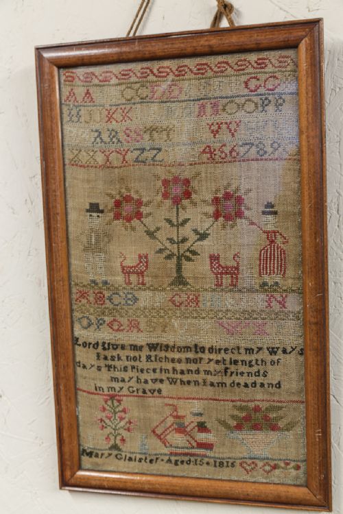 Sampler Mary Glaister Aged 15  1815
