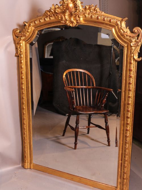 Over Mantle Mirror Gilded Gesso