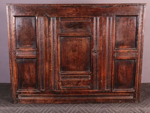 Rare 17th Century Small Oak Cupboard